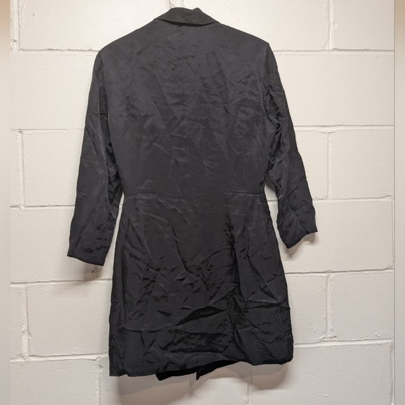 ba&sh Arya Blazer Button Dress (Women's size 8 US) Black Cupro NWT - Picture 11 of 16